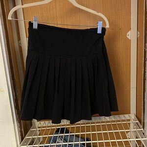 Forever 21 Black Skater Pleaded Skirt
